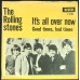 ROLLING STONES It's All Over Now / Good Times, Bad Times (Decca – F 11 934) Denmark 1964 PS 45 (Beat, Rhythm & Blues, Blues Rock)